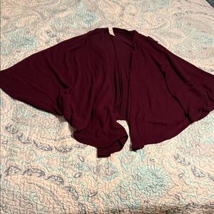 Balance Collection Deep Burgundy Women's Poncho